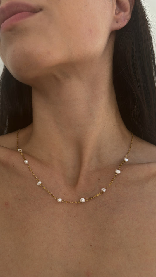 Shackled Pearls Necklace