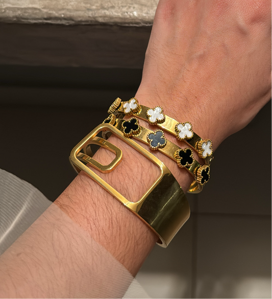 Gold Buckled Bangle