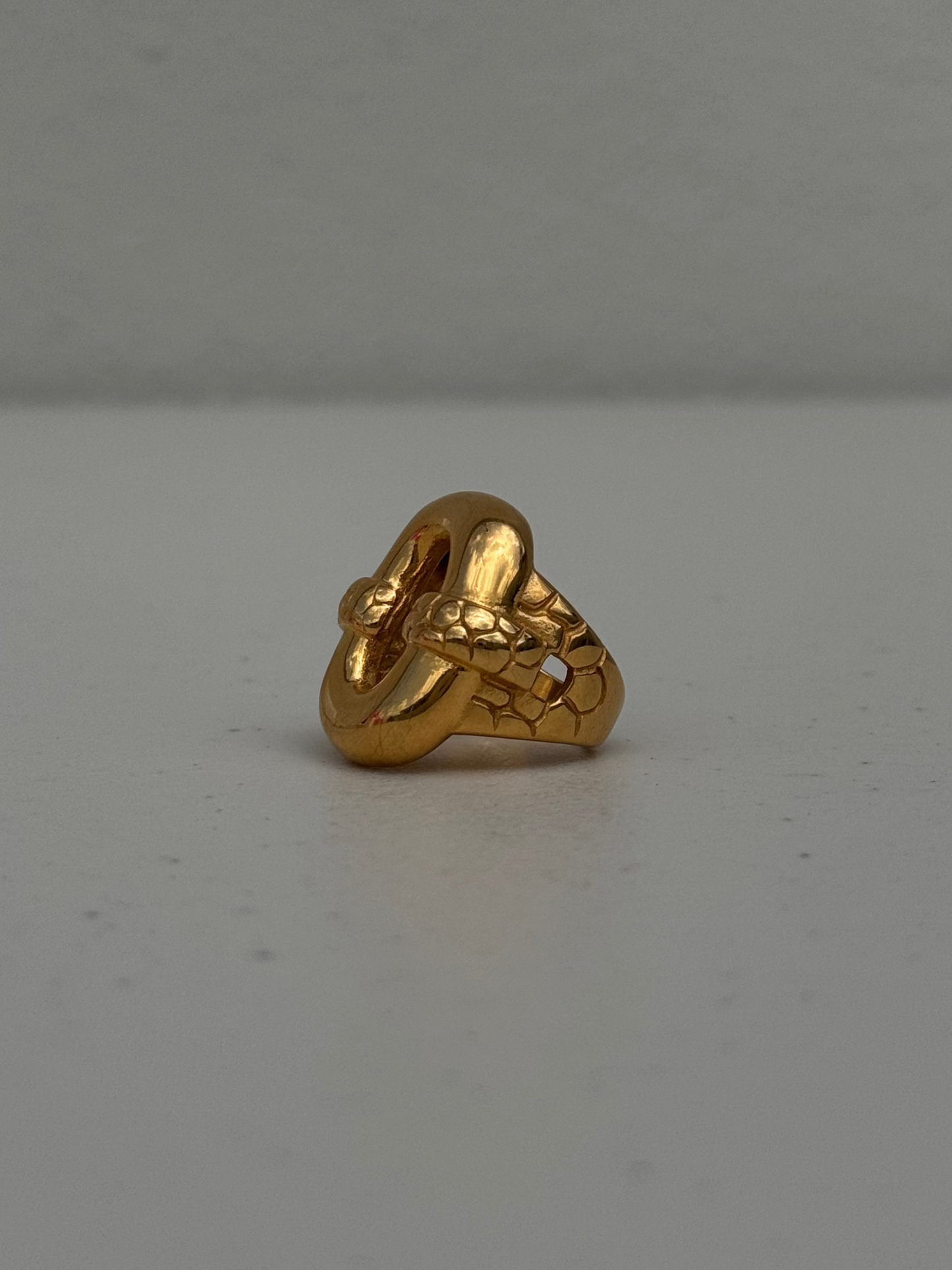 Modern Gold Chunky Ring