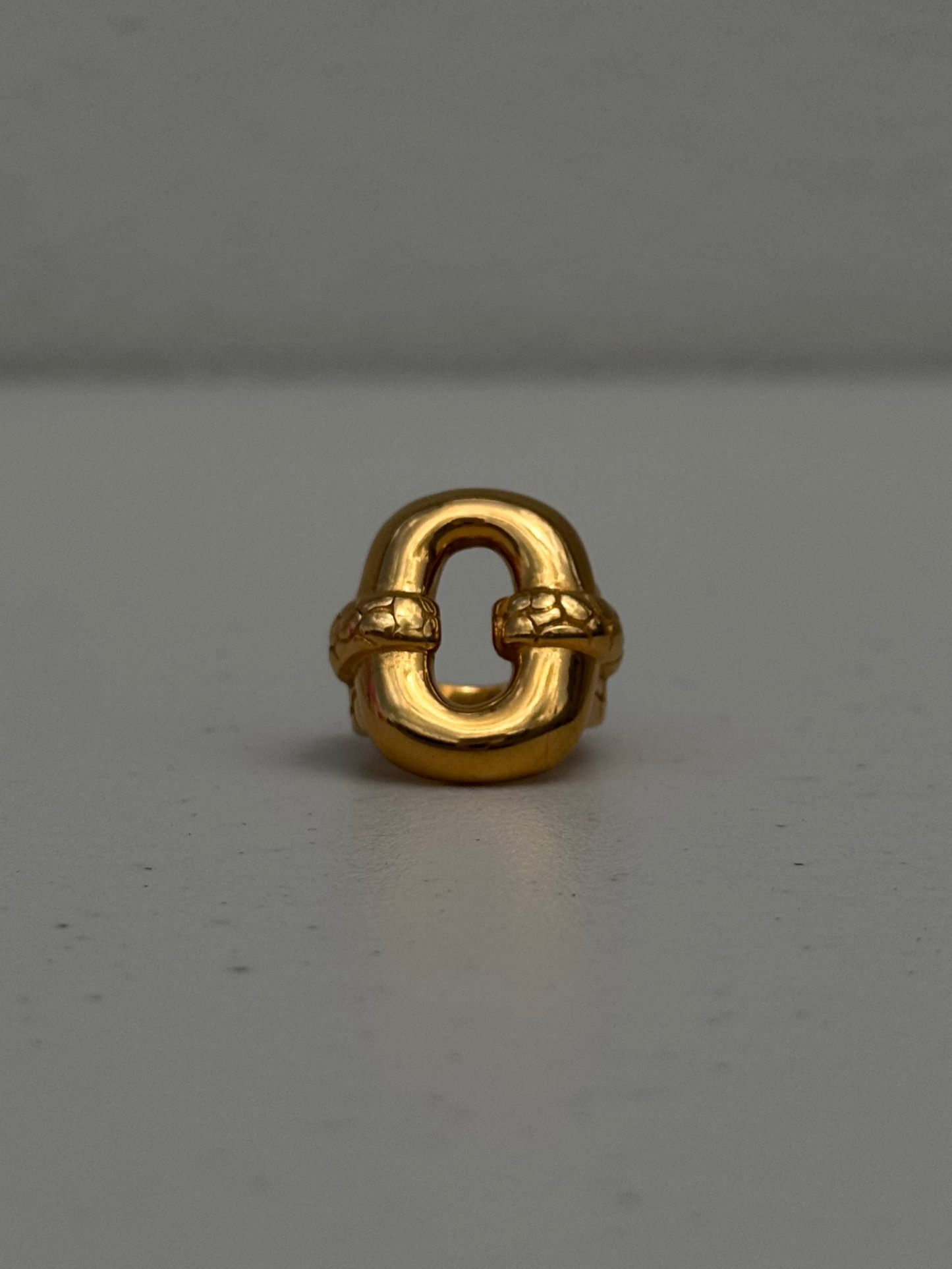 Modern Gold Chunky Ring